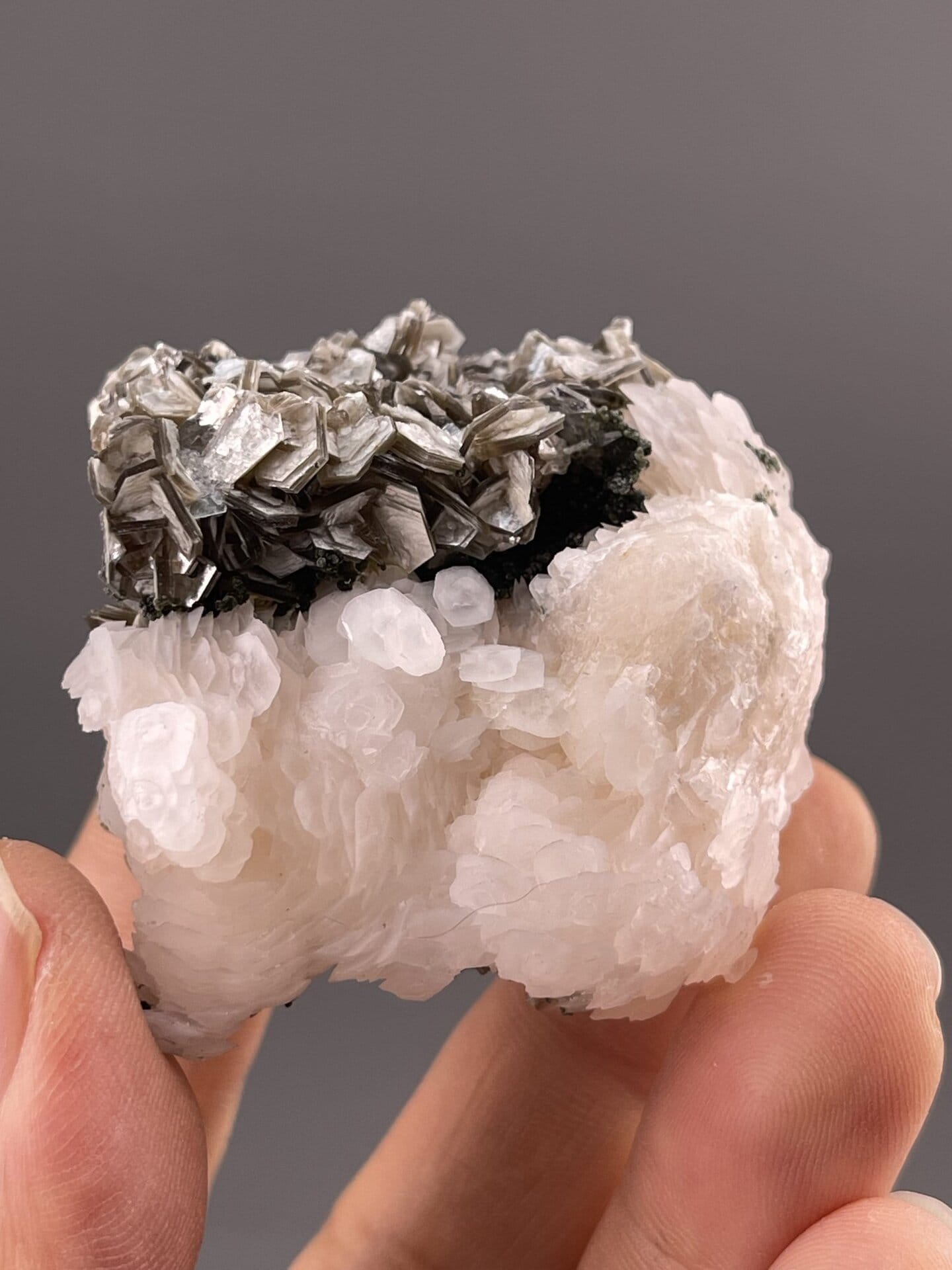 Calcite Crystal Specimen from Xuebaoding Mountain, China – side profile