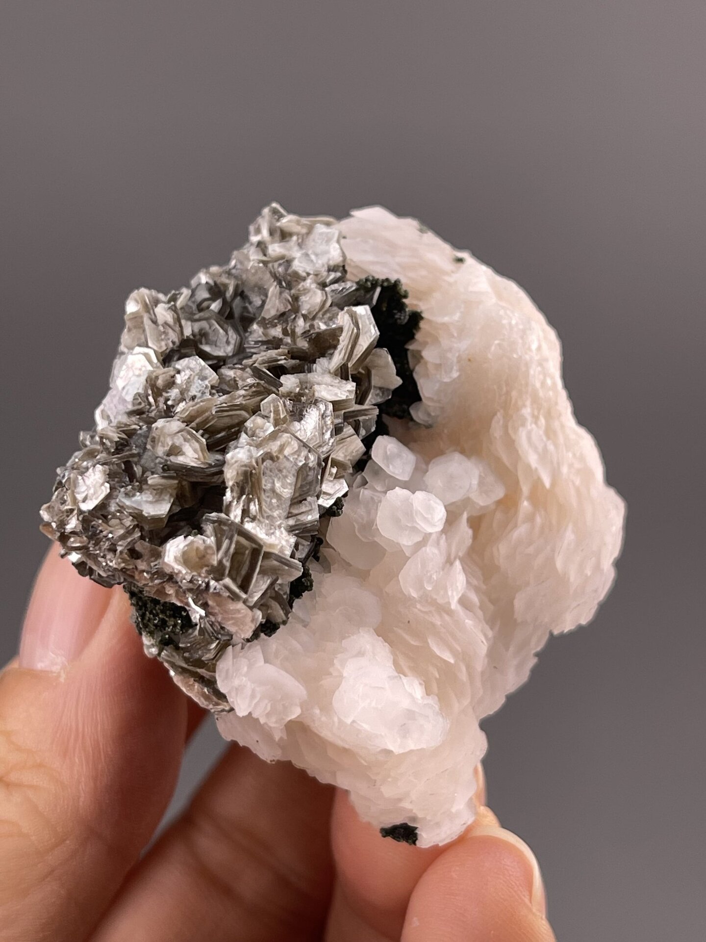 Calcite Crystal Specimen from Xuebaoding Mountain, China – full specimen against white background