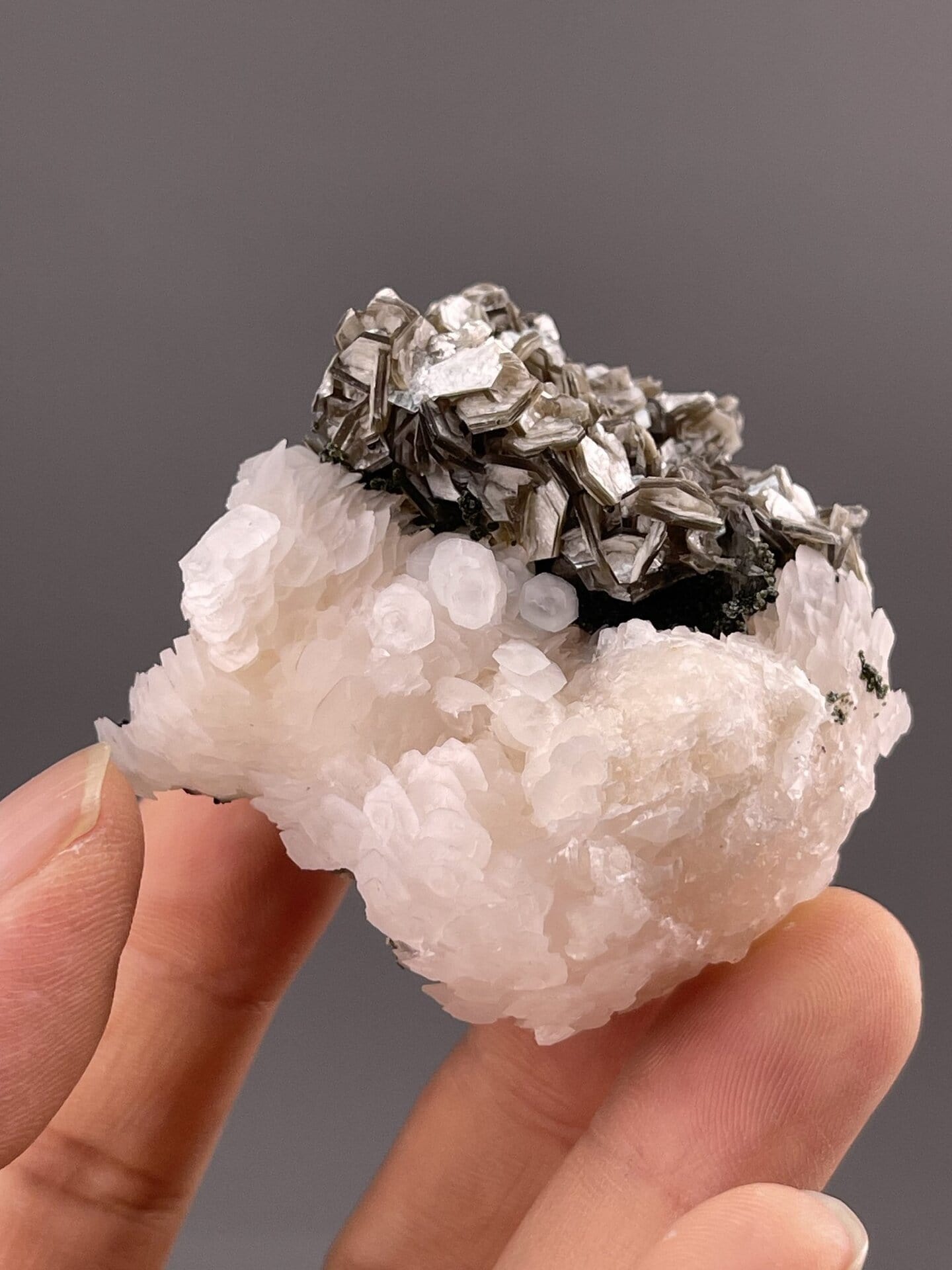 Calcite Crystal Specimen from Xuebaoding Mountain, China – scale reference view