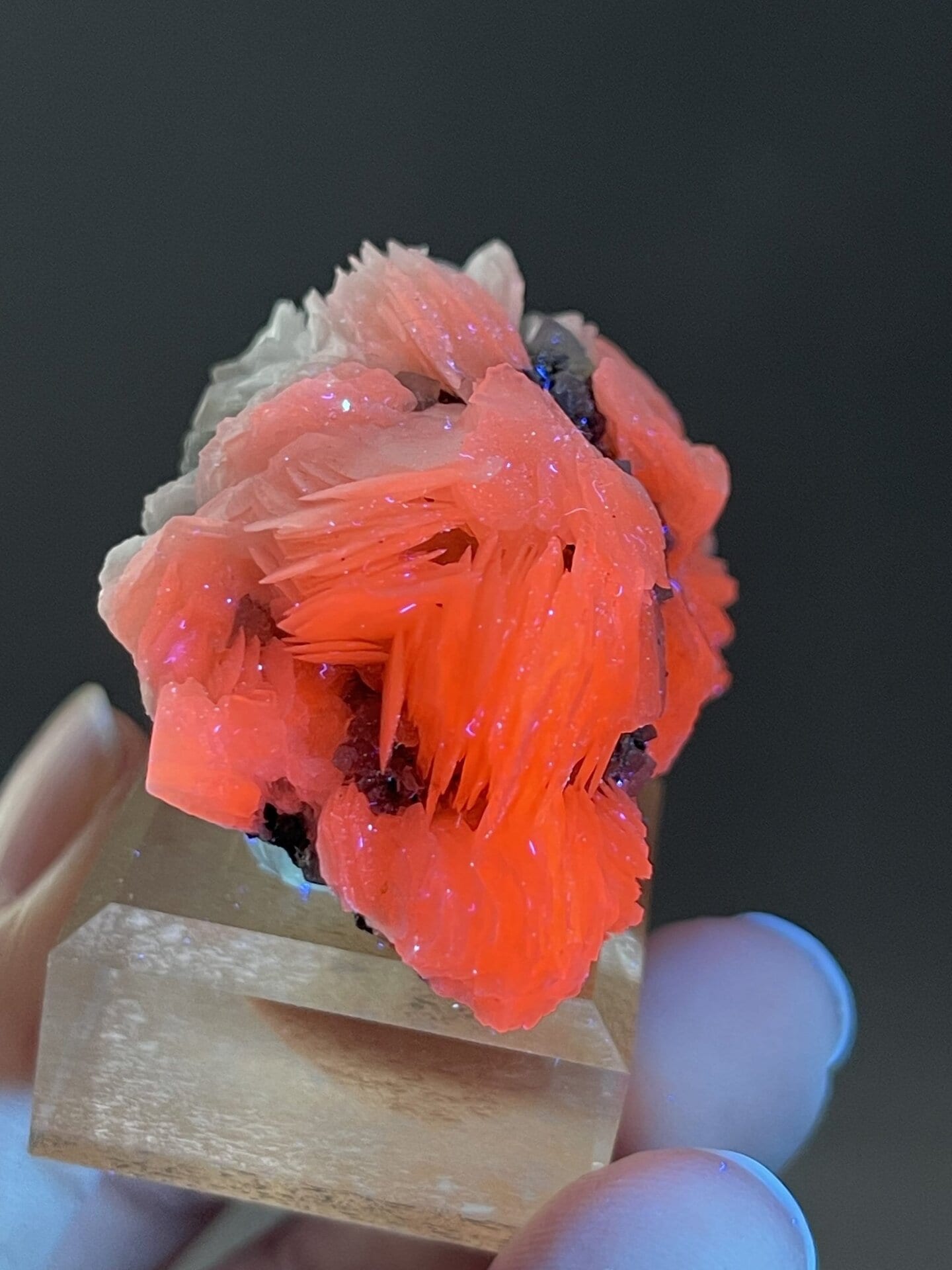 White calcite cluster from Yaogangxian Mine Chenzhou Hunan, SKU 1090