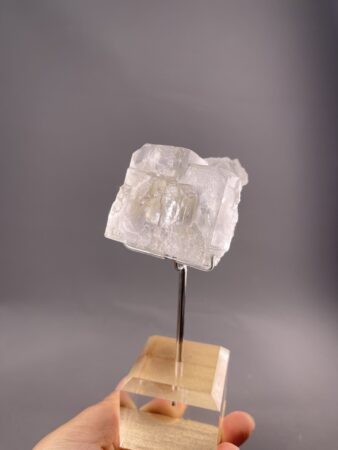 White Fluorite Cubic Crystal from Xianghualing, Chenzhou