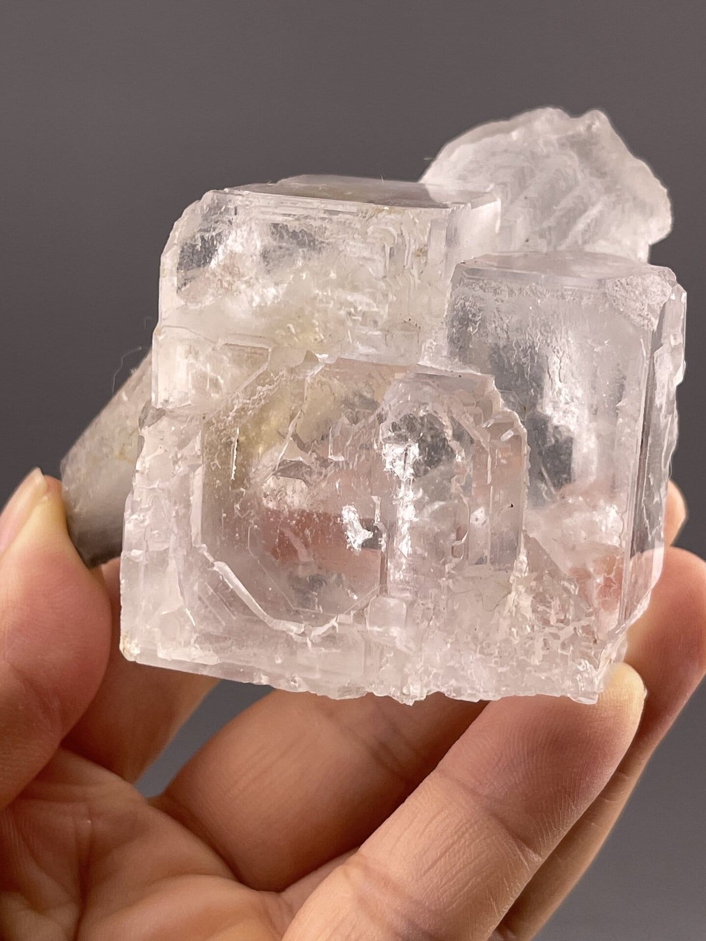 Fluorite Crystal Specimen from Chenzhou, Hunan, China – close-up of crystal surface