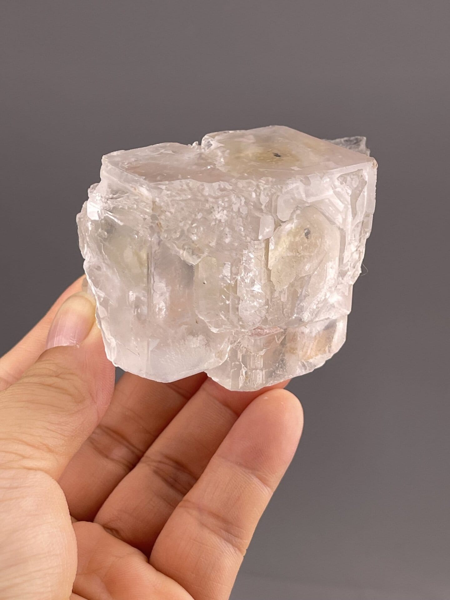 Fluorite Crystal Specimen from Chenzhou, Hunan, China – crystal termination detail