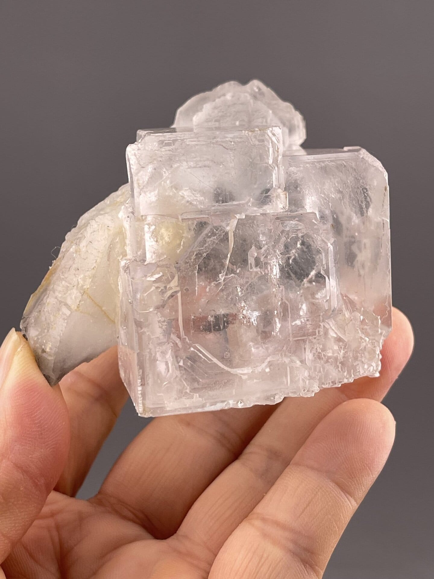Fluorite Crystal Specimen from Chenzhou, Hunan, China – lustre and transparency detail