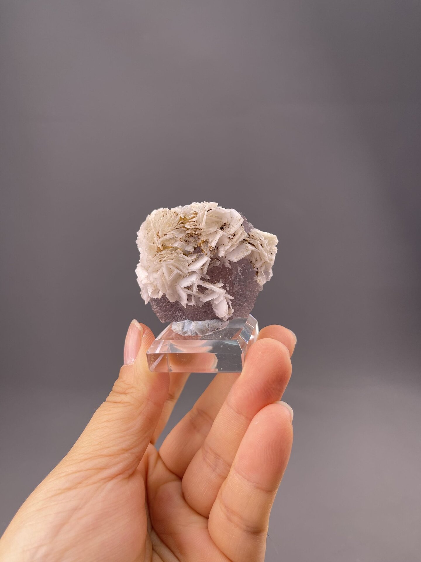 White to pale fluorite cubic cluster from Yaogangxian Mine, Hunan