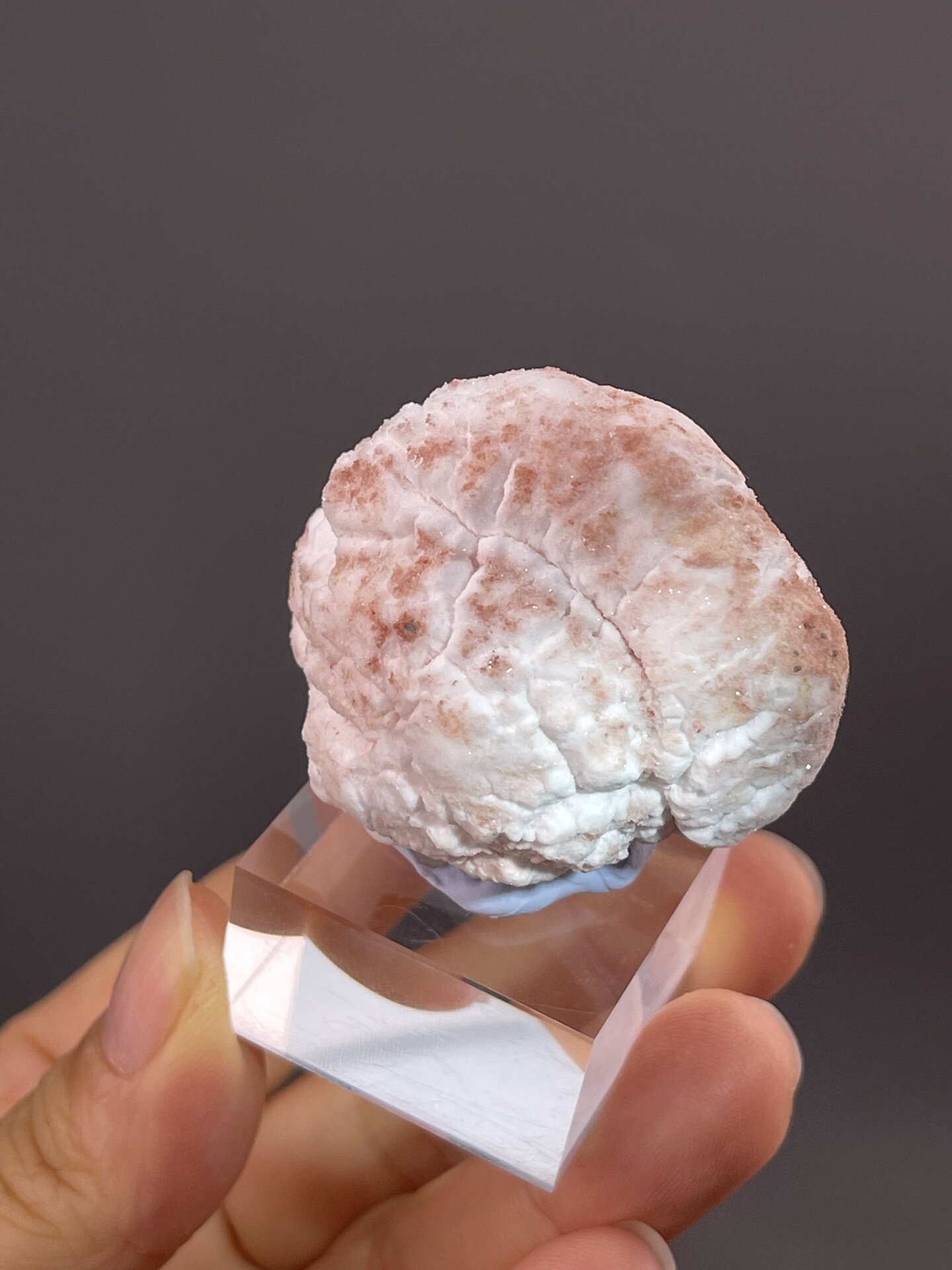 Gypsum Popcorn from Guizhou, China – full specimen against white background