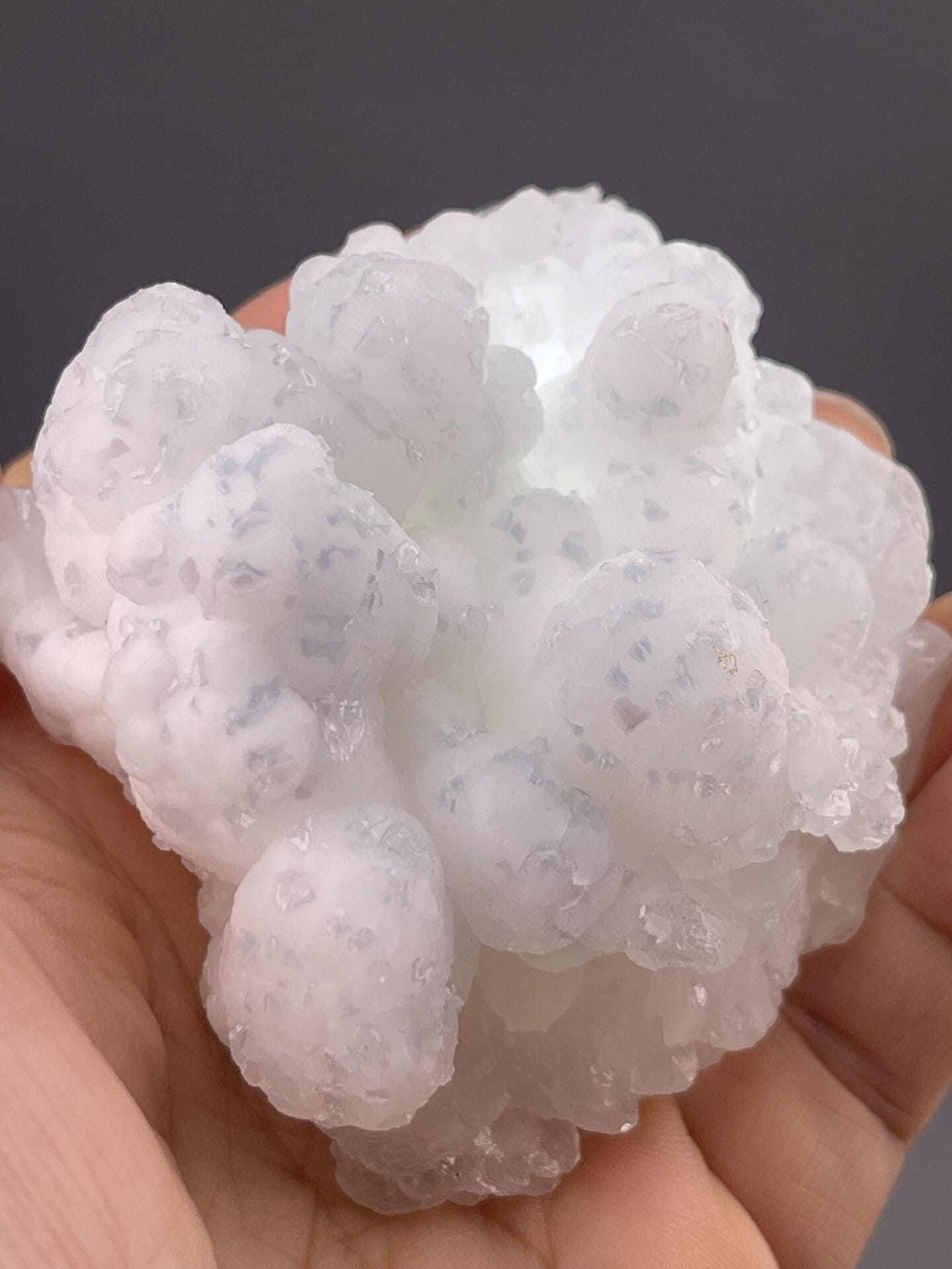 Celestite Crystals from Yunnan Origin – angled view showing matrix