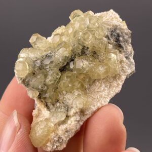 Hexagonal Calcite Crystals - Pale Yellow Gem - Daye Mine, Hubei, China - Ideal for Collectors
