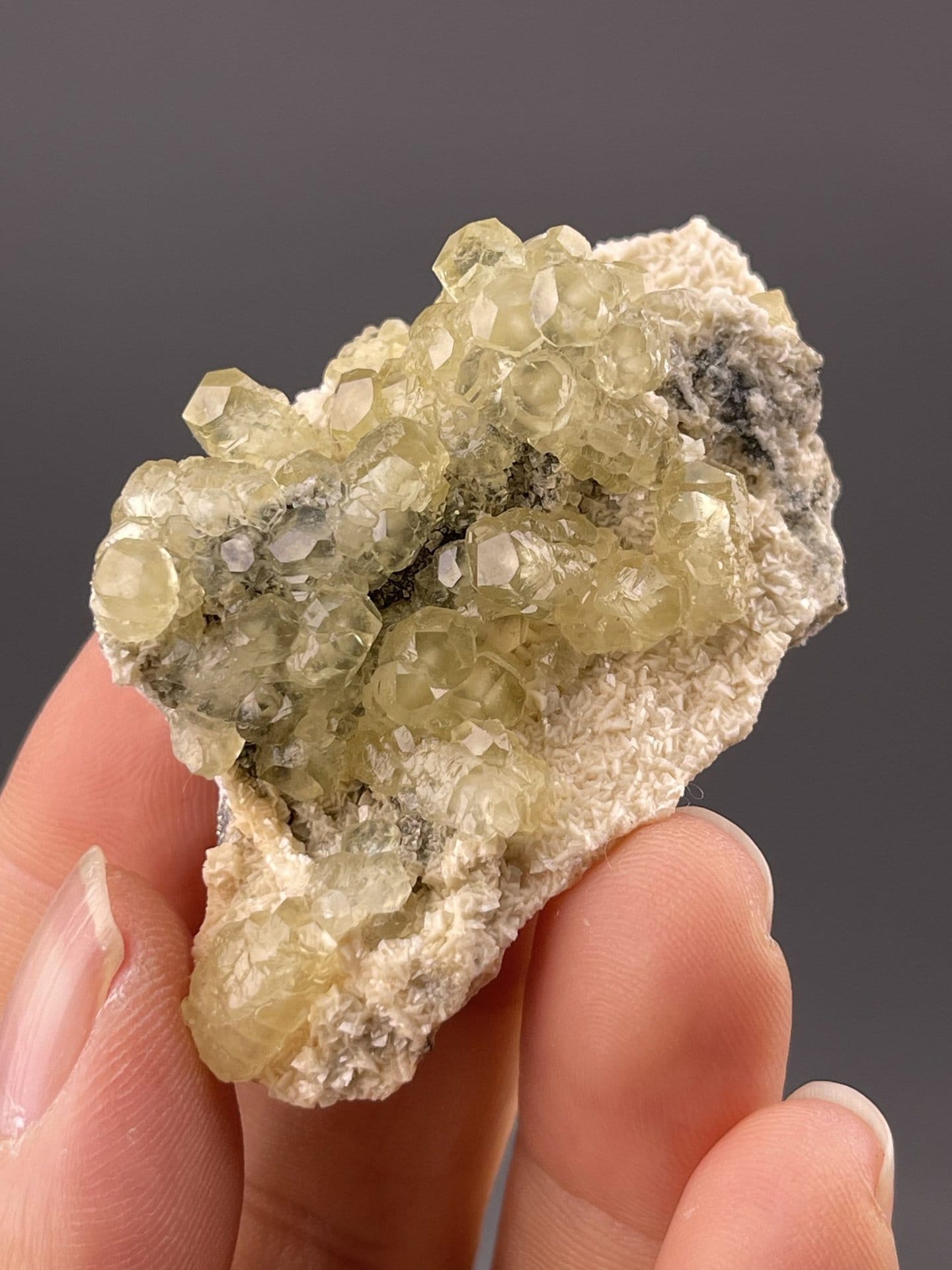 Yellow botryoidal calcite from Daye Mine, Huangshi, Hubei, China