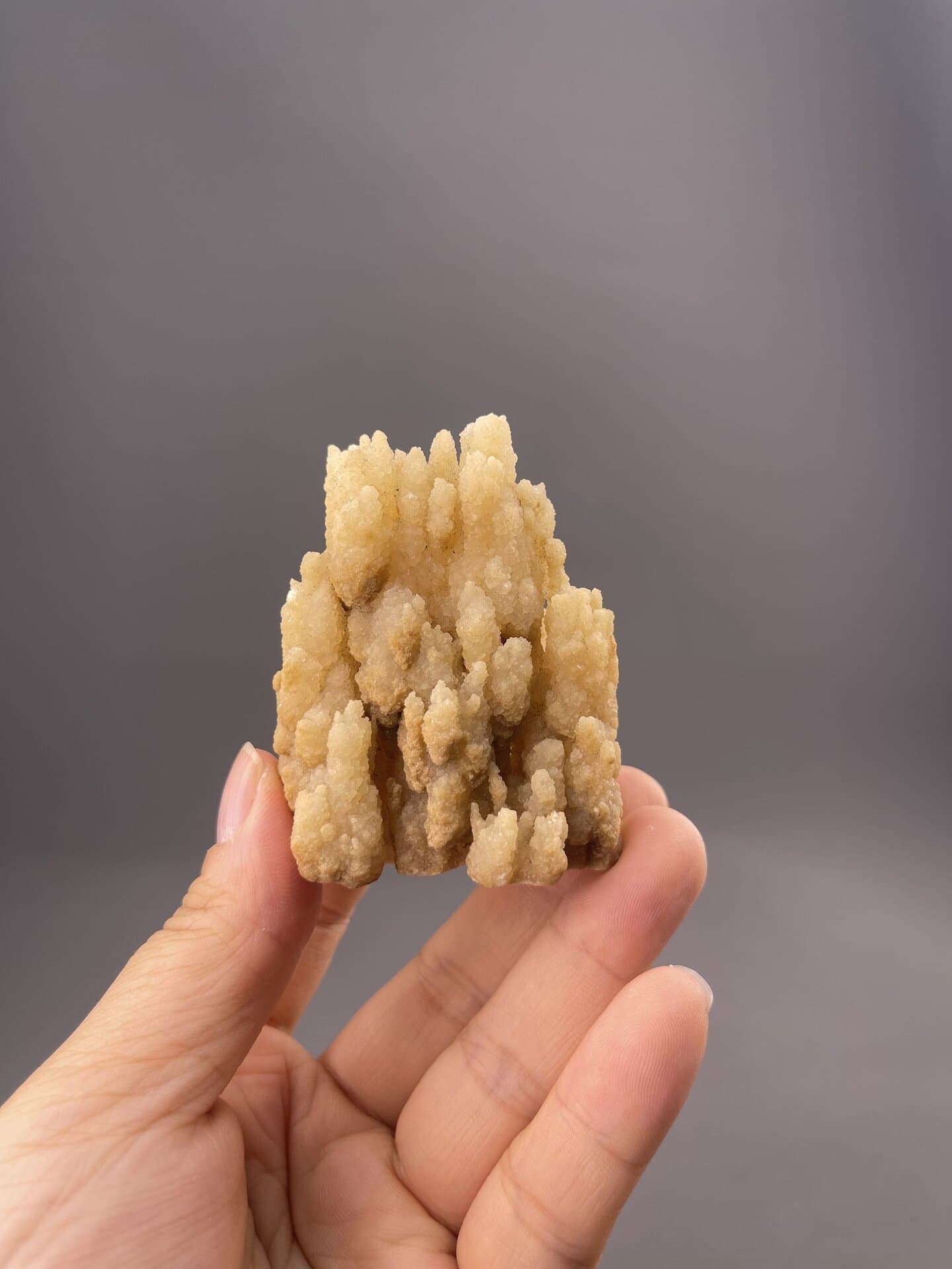Yellow sulfur crystal specimen with sharp columnar forms, Yunnan, China