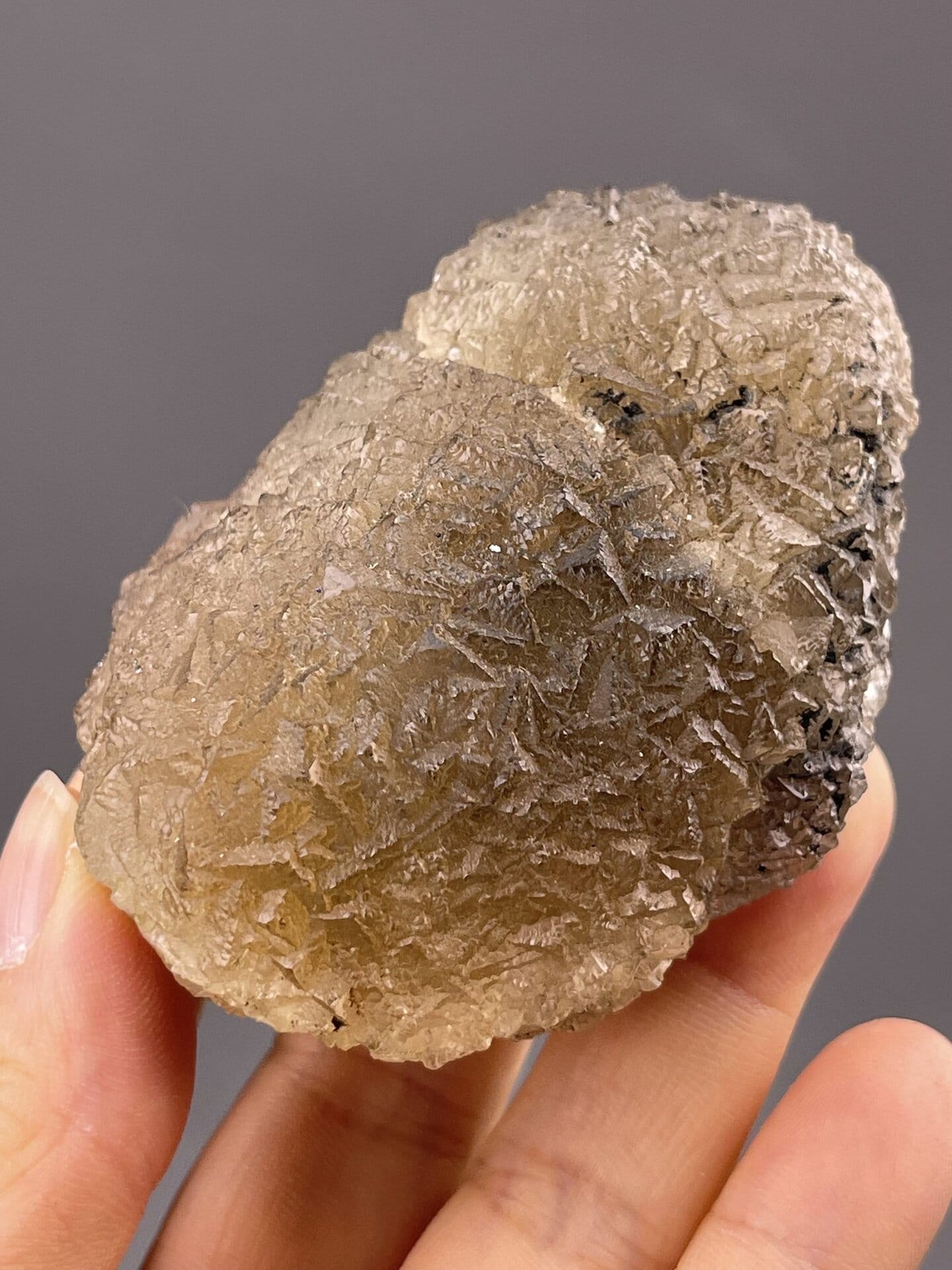CaF₂ isometric fluorite, Mohs 4, yellow botryoidal, Jiangxi China