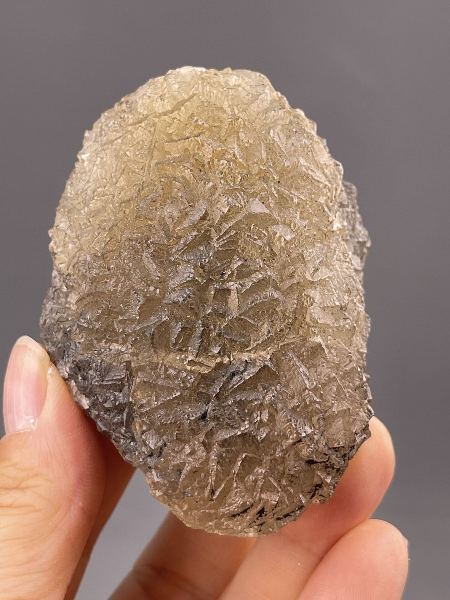 Yellow botryoidal fluorite from Dexing City Jiangxi, SKU 1143