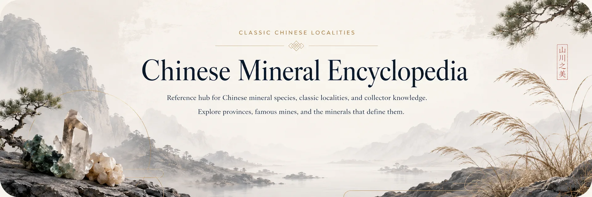 Chinese Mineral Encyclopedia — classic Chinese localities and the species that define them