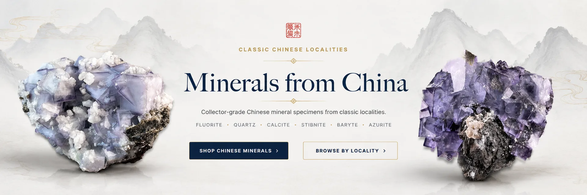 Minerals from China — collector-grade Chinese mineral specimens from classic localities