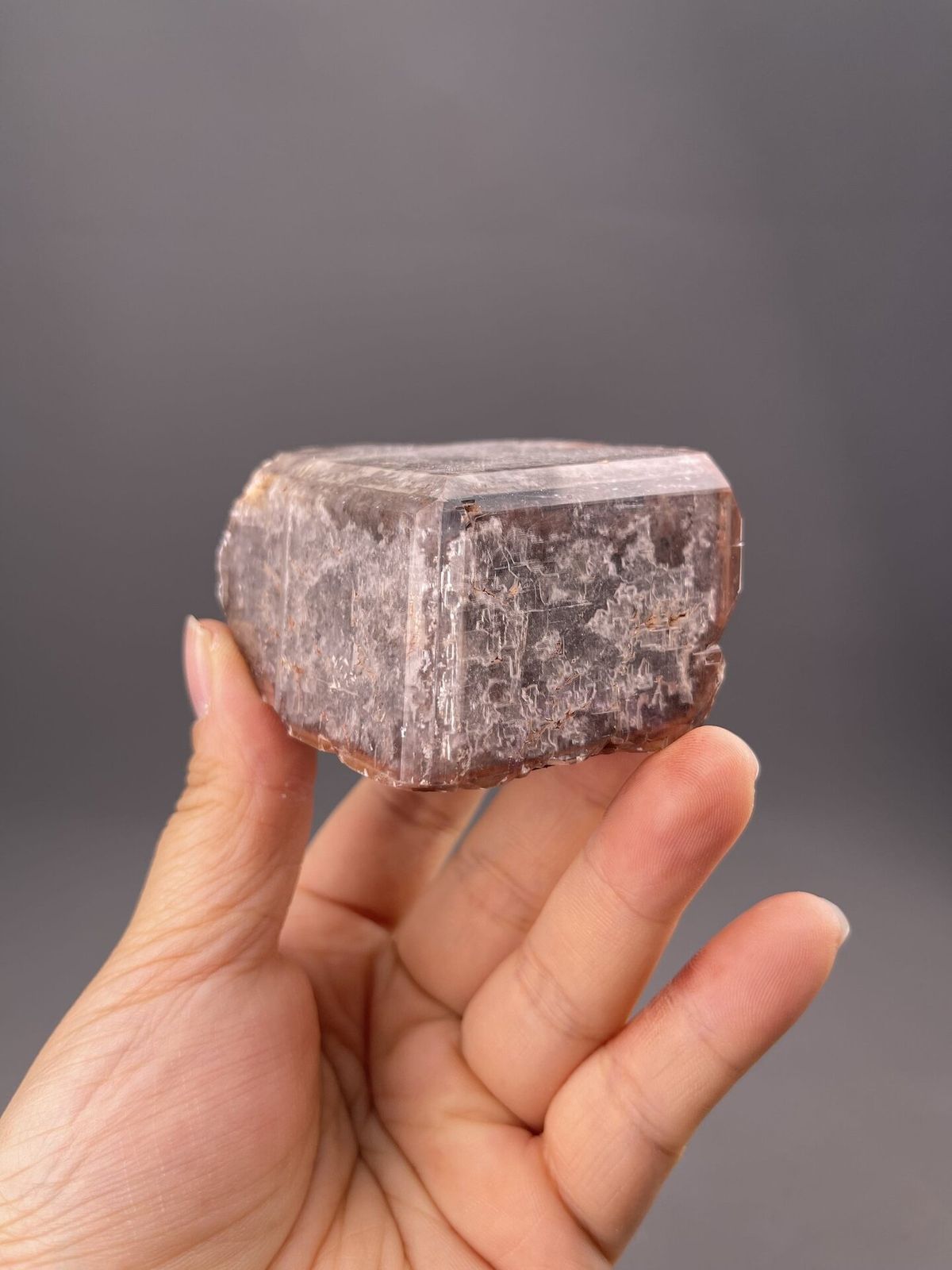 Brown to chocolate calcite with prismatic habit, Anhui Province, China