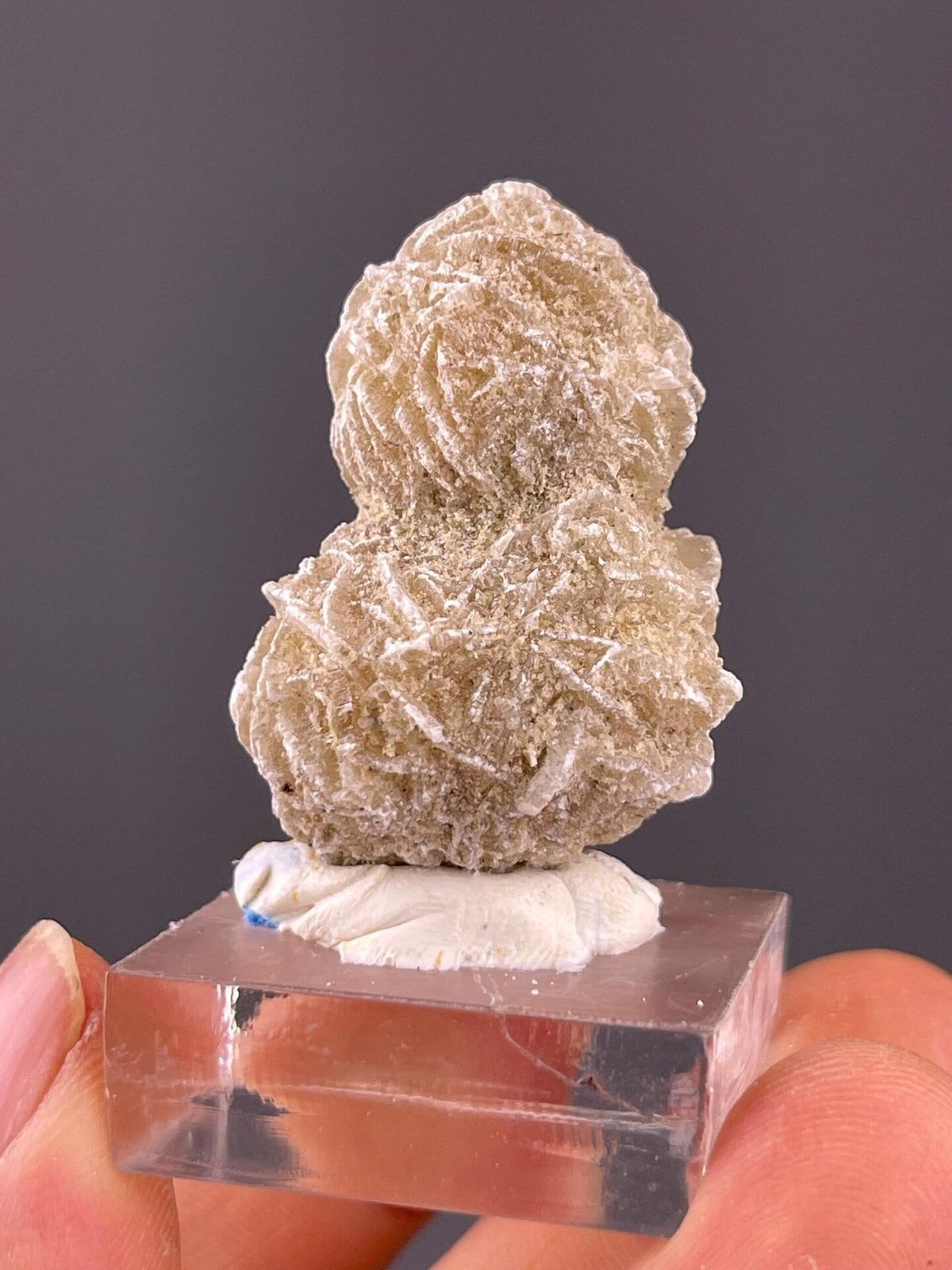 Desert rose gypsum double-sphere specimen from Mexico