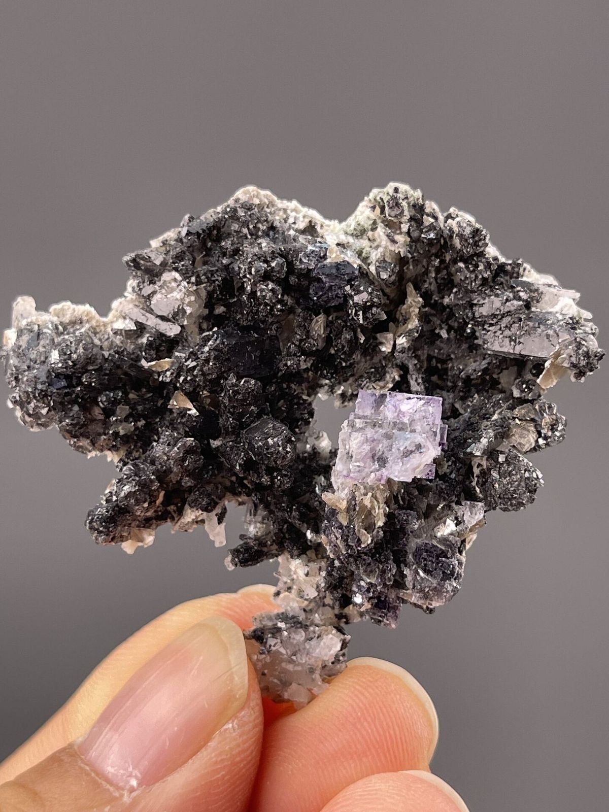 Iridescent chalcopyrite from Dexing City, Shangrao Prefecture, Jiangxi