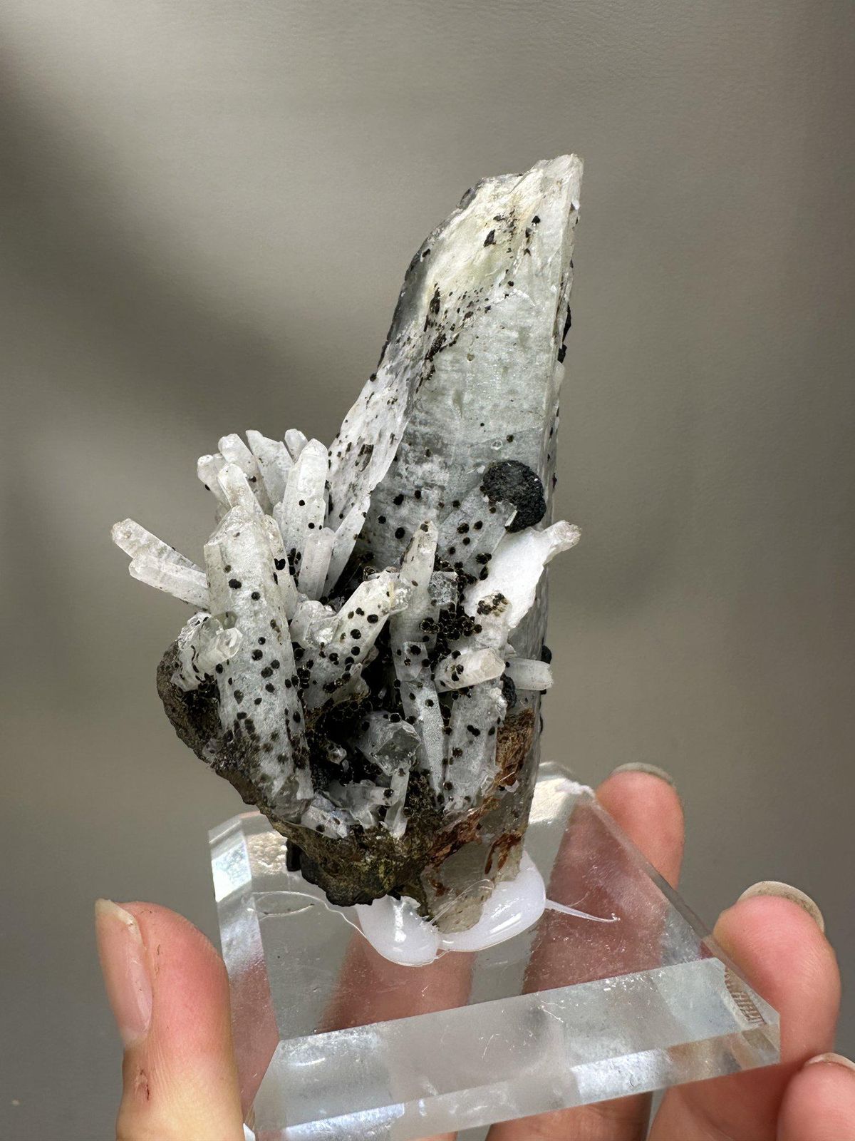Quartz with Calcite Crystal Cluster | Natural Mineral Specimen | Inner Mongolia China | Collector Crystal