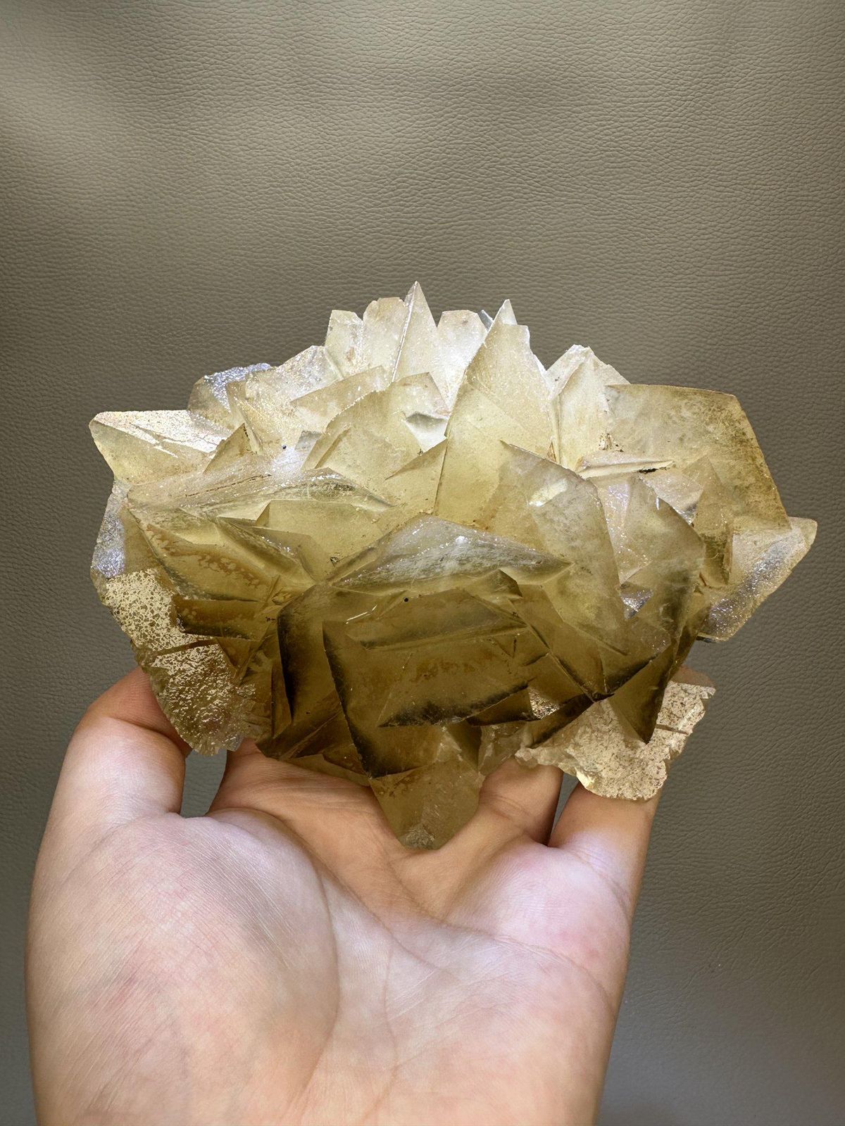 Flower Petal Calcite | Natural Calcite Crystal Cluster | Hunan China | Collector Mineral Specimen