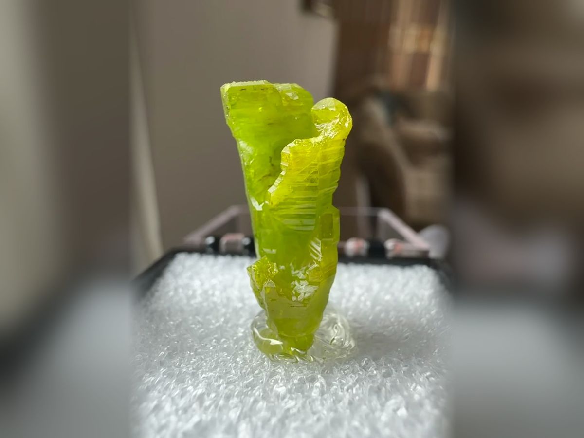 Pyromorphite Crystal Cluster, Goblet Form Collector Mineral Specimen — complete view