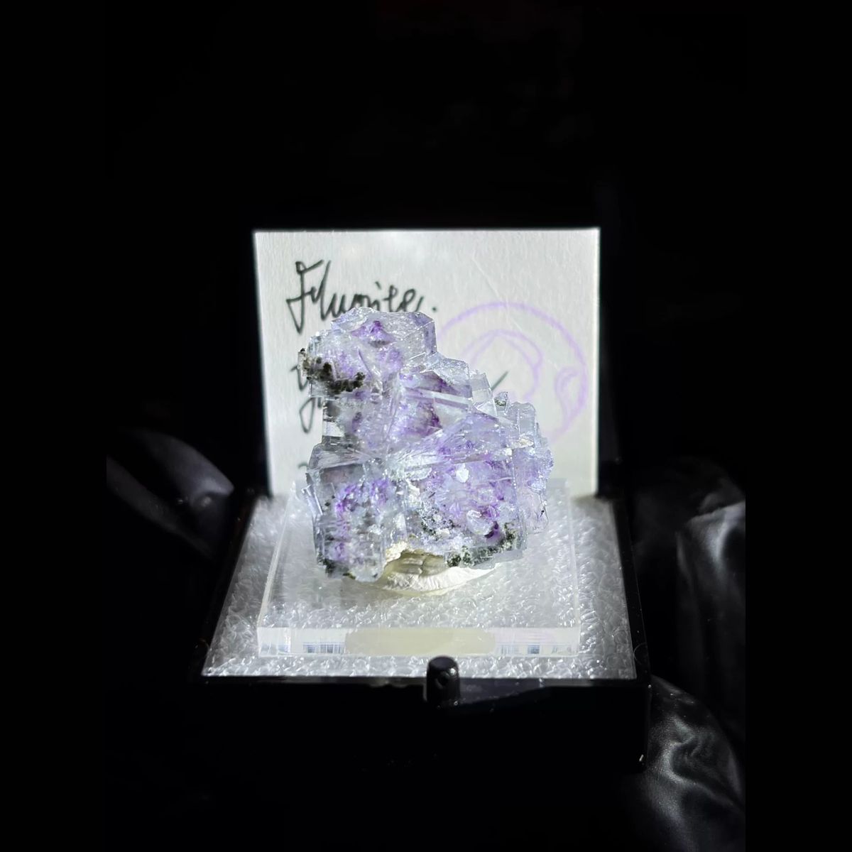 Water-clear phantom fluorite from Yaogangxian — complete view