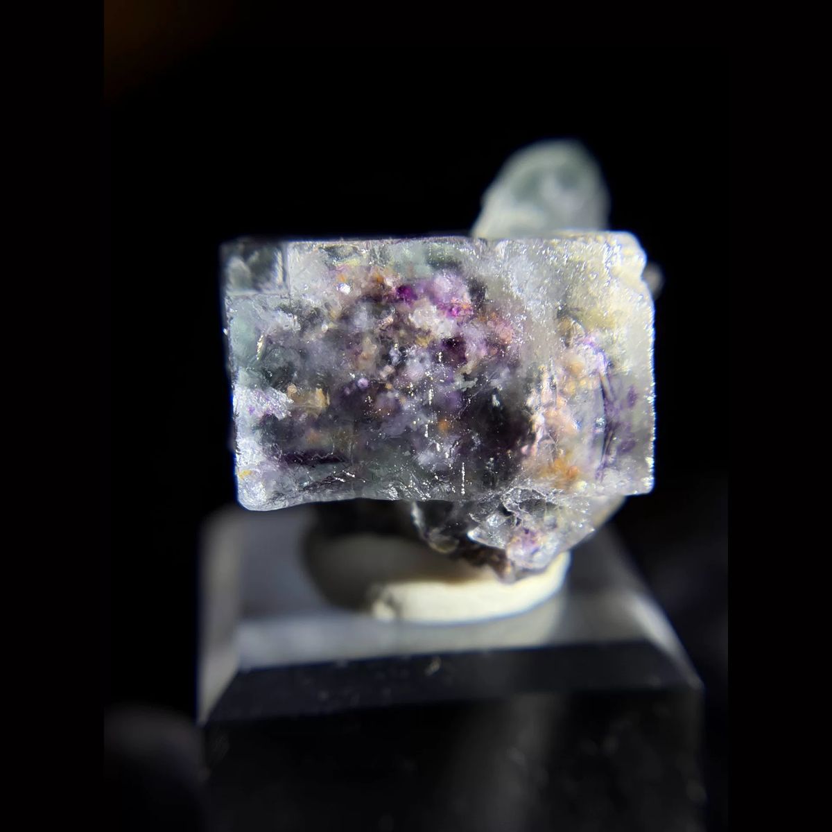 Garden-inclusion fluorite from Okorusu, Namibia — complete view