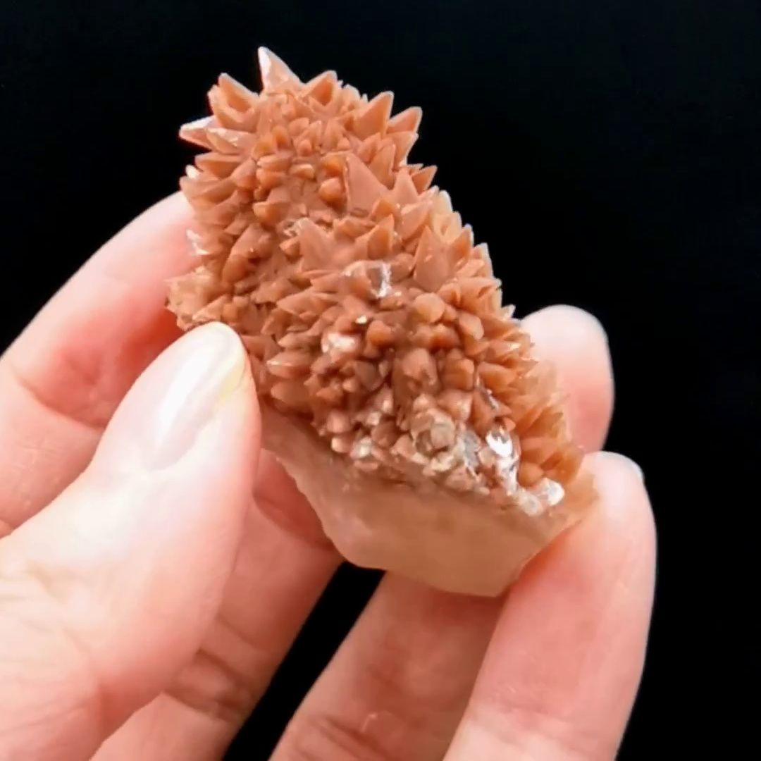 Bicolor dogtooth calcite from Daye Hubei — complete view