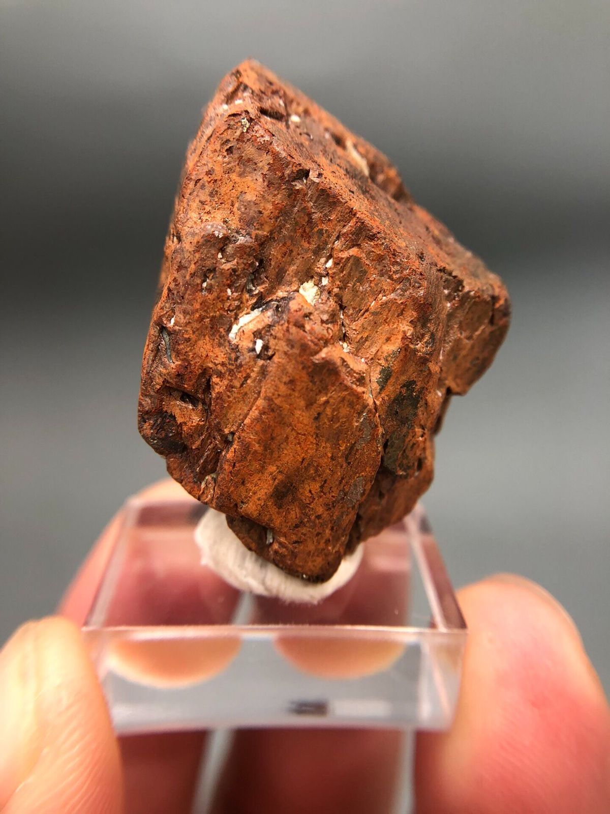 Limonite pseudomorph after Pyrite from Guangxi, China, individual mineral specimen view 1