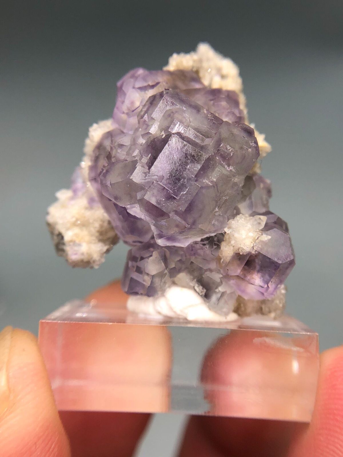 Fluorite from Fujian, China, individual mineral specimen view 1