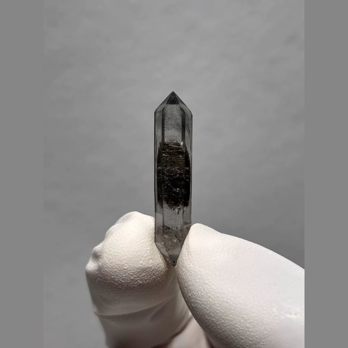 Black-Core Double-Terminated Quartz from Yunnan, China — complete view