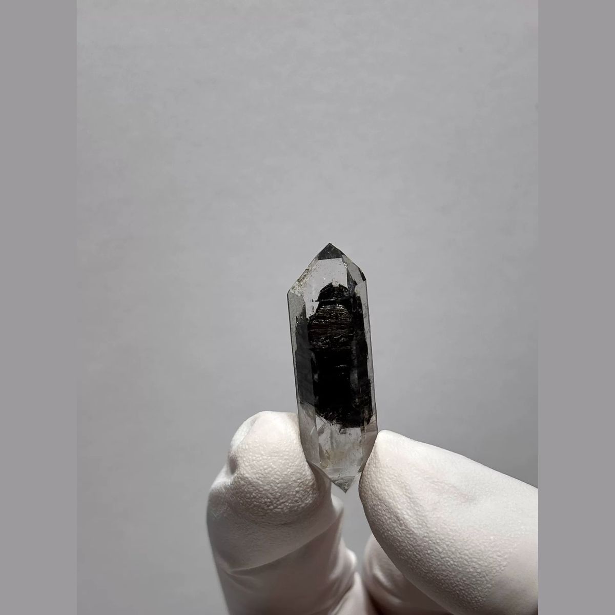 Black-Core Double-Terminated Quartz from Yunnan, China — complete view
