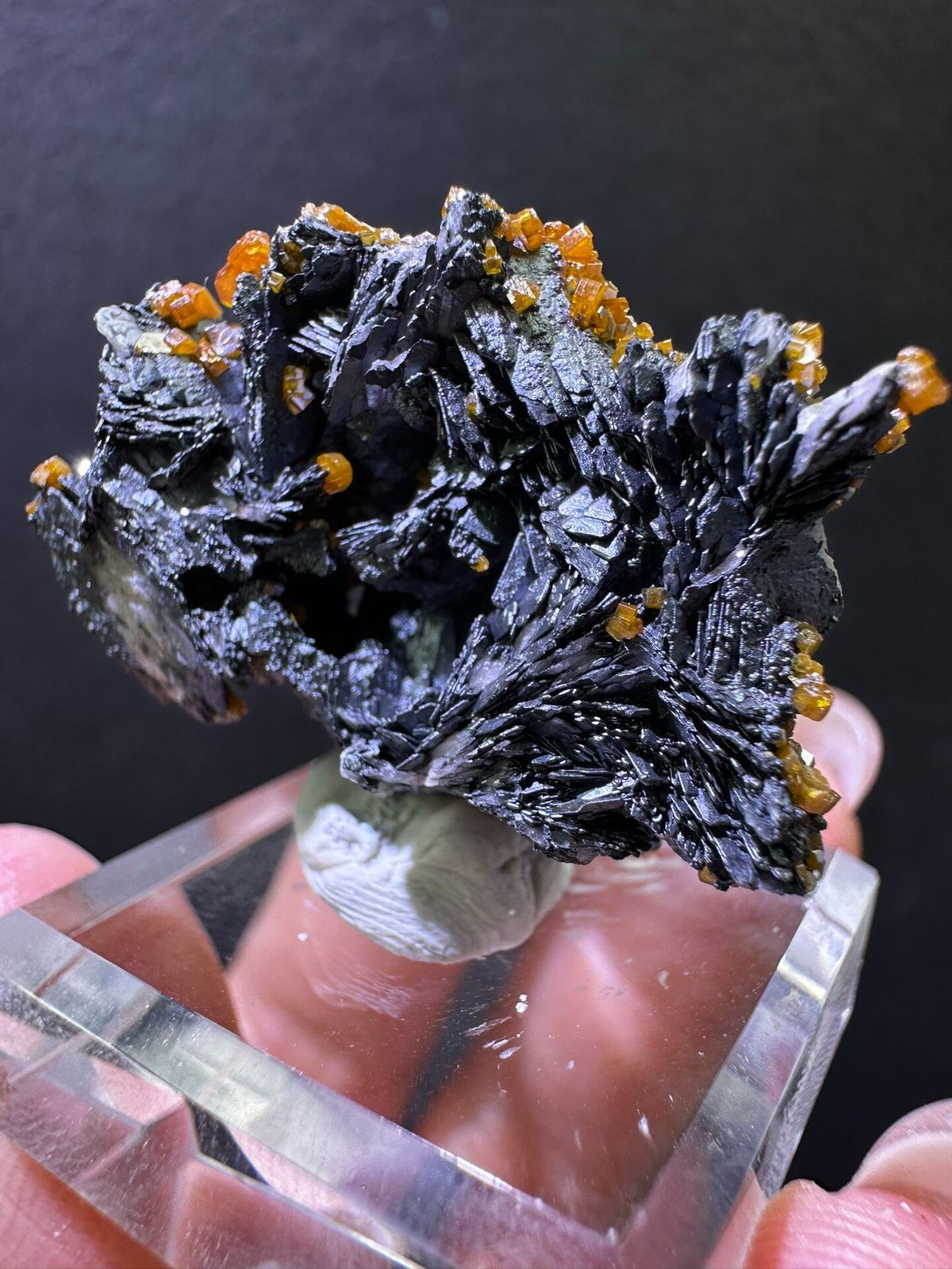 Vanadinite from Morocco, individual mineral specimen view 1