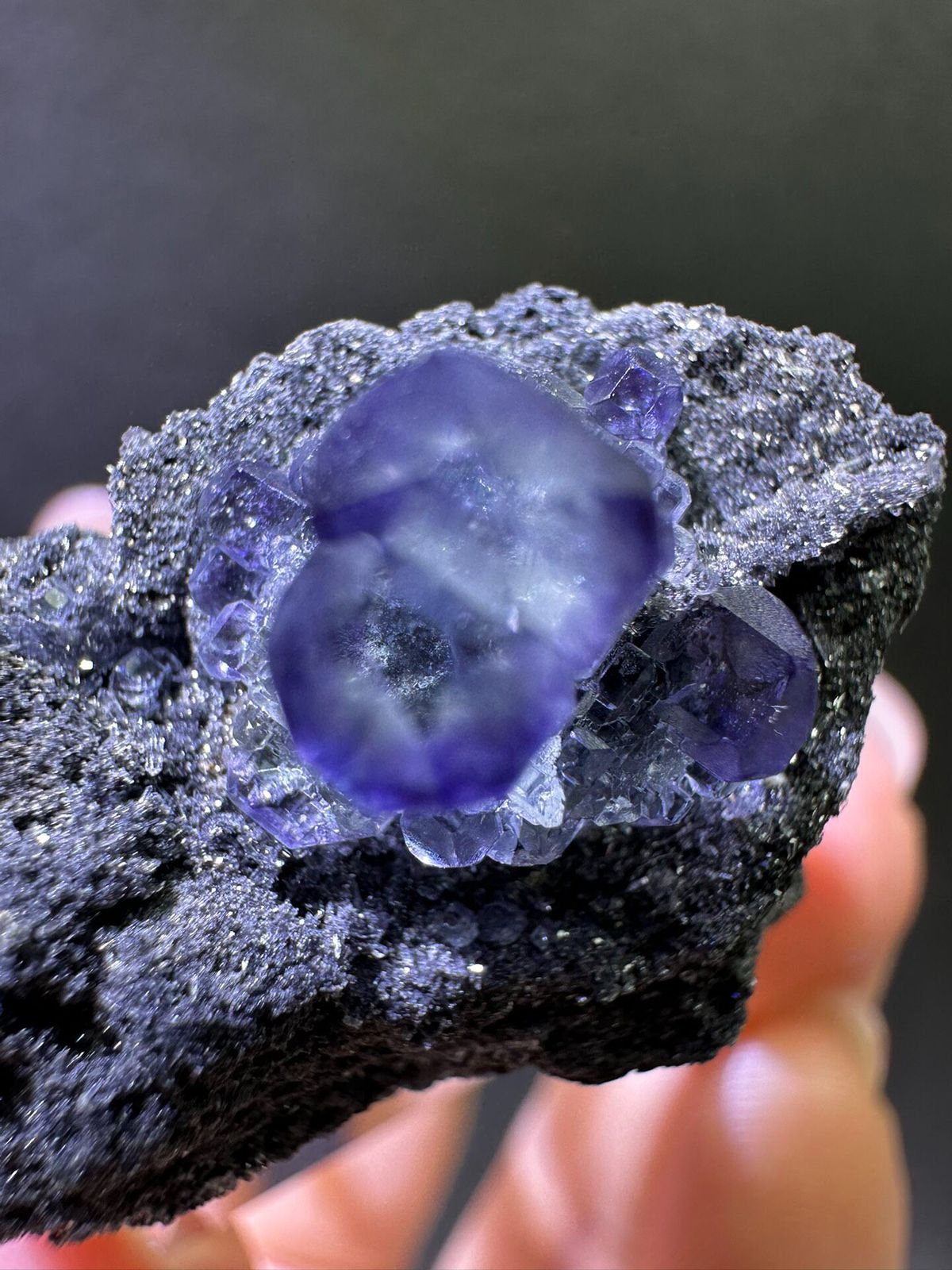 Fluorite from Fujian, China, individual mineral specimen view 1