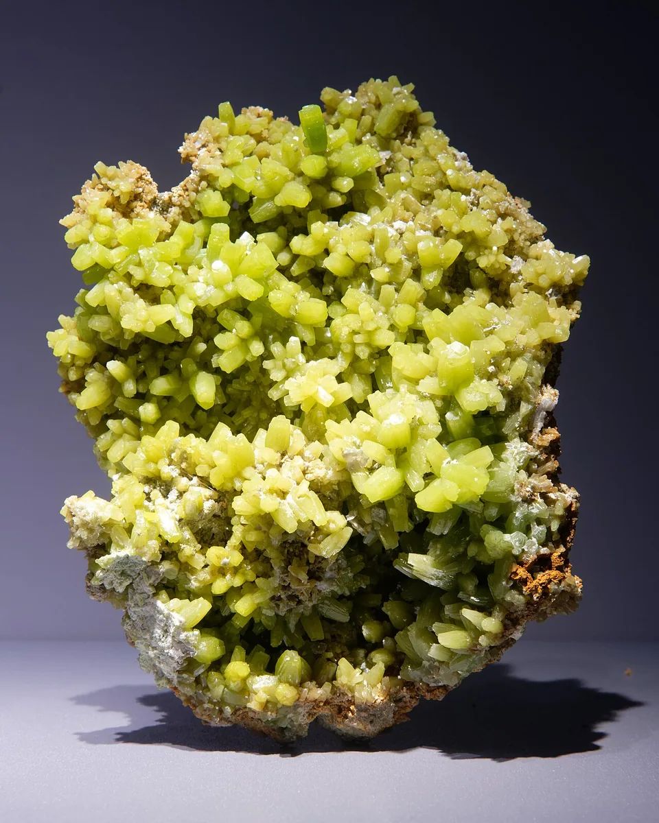 Green pyromorphite from the Daoping Mine, Guangxi, China