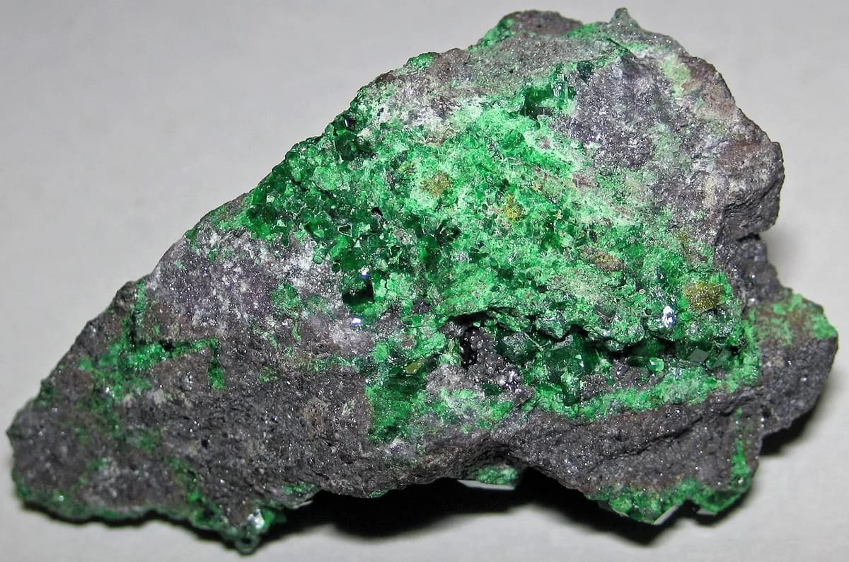 Demantoid from Ural Mountains, Russia