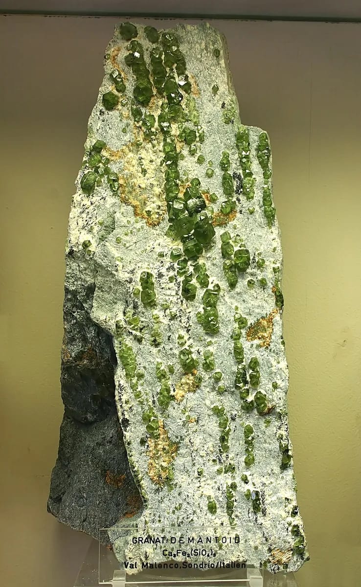 Demantoid from Val Malenco, Italy