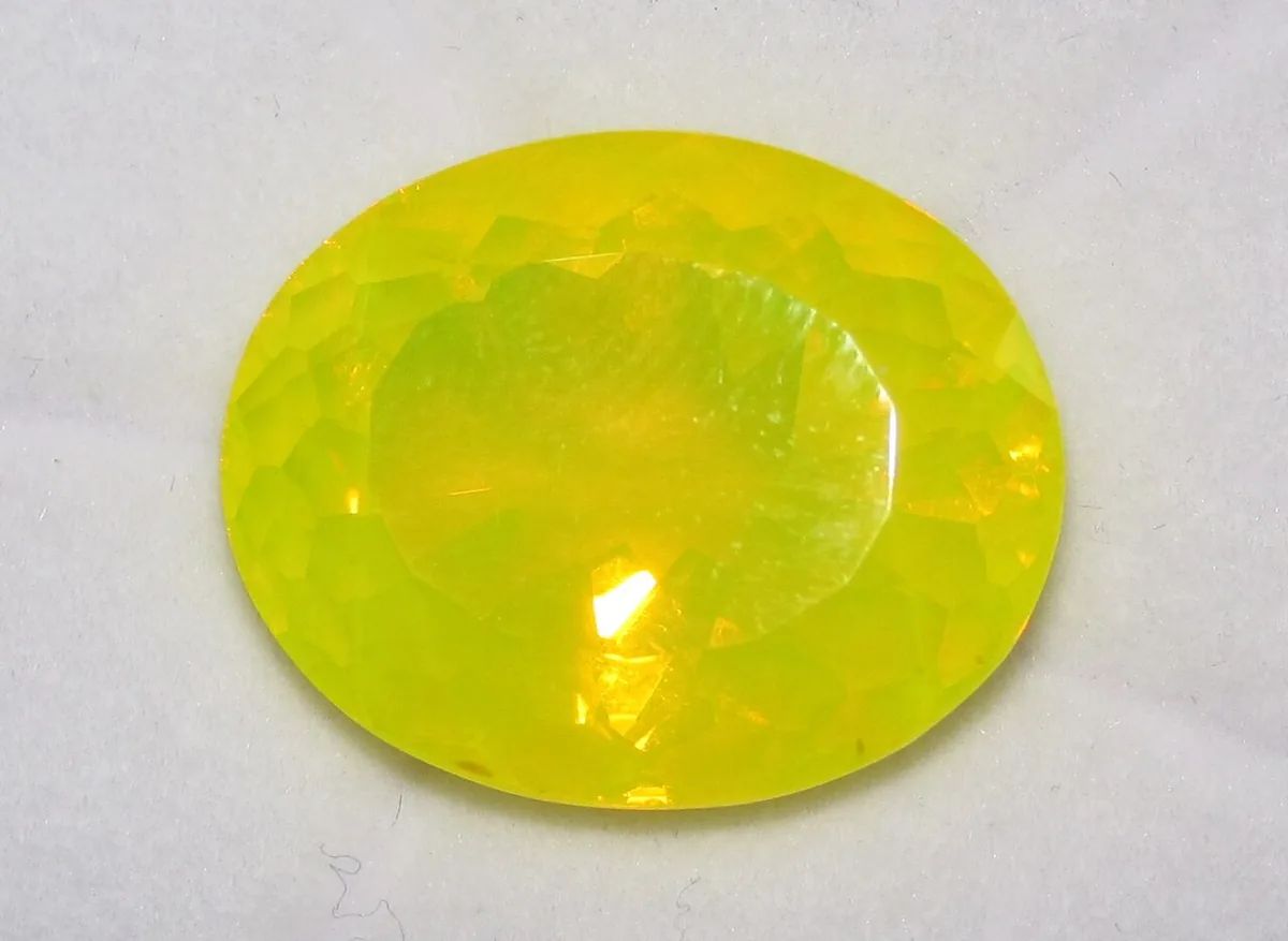 Fire opal specimen