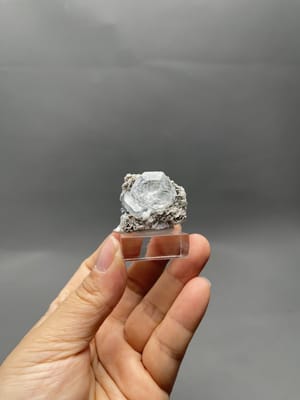 Blue aquamarine crystal from Xuebaoding Mountain, Pingwu, Sichuan