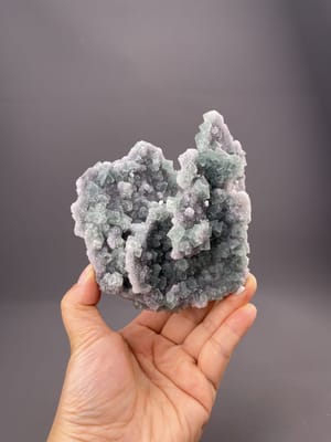 Green fluorite crystal cluster from Fujian Province, China