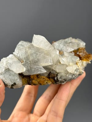 Pink needle calcite from Daye Hubei China