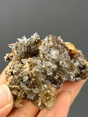 Gypsum flower needle cluster specimen from China