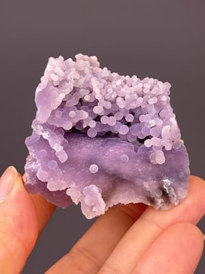 Rich purple botryoidal grape agate from Mamuju, Sulawesi, Indonesia