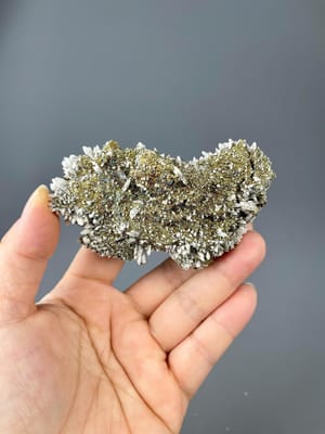 Dolomite and calcite with native copper inclusions, Morocco