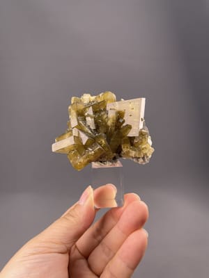 Yellow prismatic barite crystals from Yichun Mine, Jiangxi Province, China