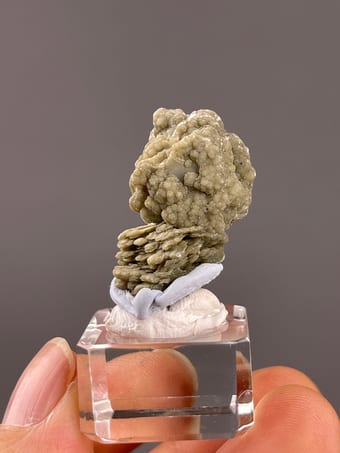 Olive-Green Calcite with Stacked Plates | Huanggangliang, China
