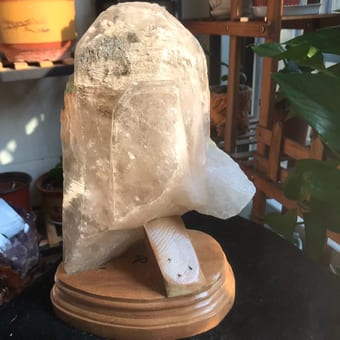 Clear Quartz Rough with White and Black Phantoms, Pakistan