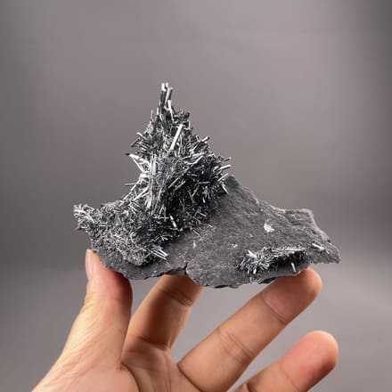Stibnite mineral specimen from Lengshuijiang, China