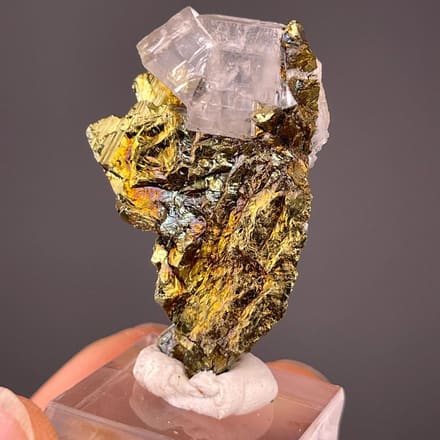 Pyrite and calcite crystal cluster from Daye, Hubei, China