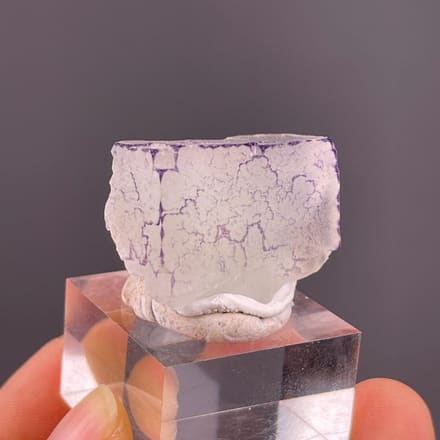 Fluorite with purple zonal accents from Guizhou China