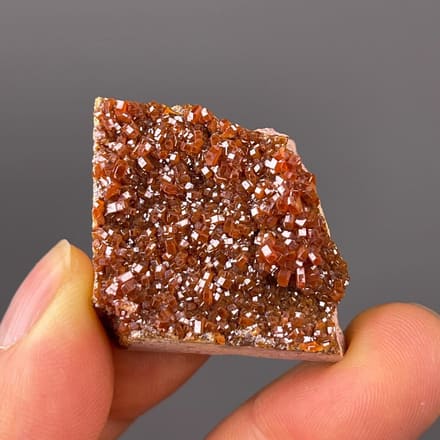 Vanadinite crystal cluster Morocco front view